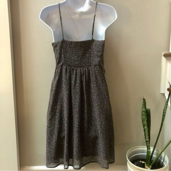 American Eagle gray and pink dot sun dress women’s size 4‎ - Picture 6 of 8